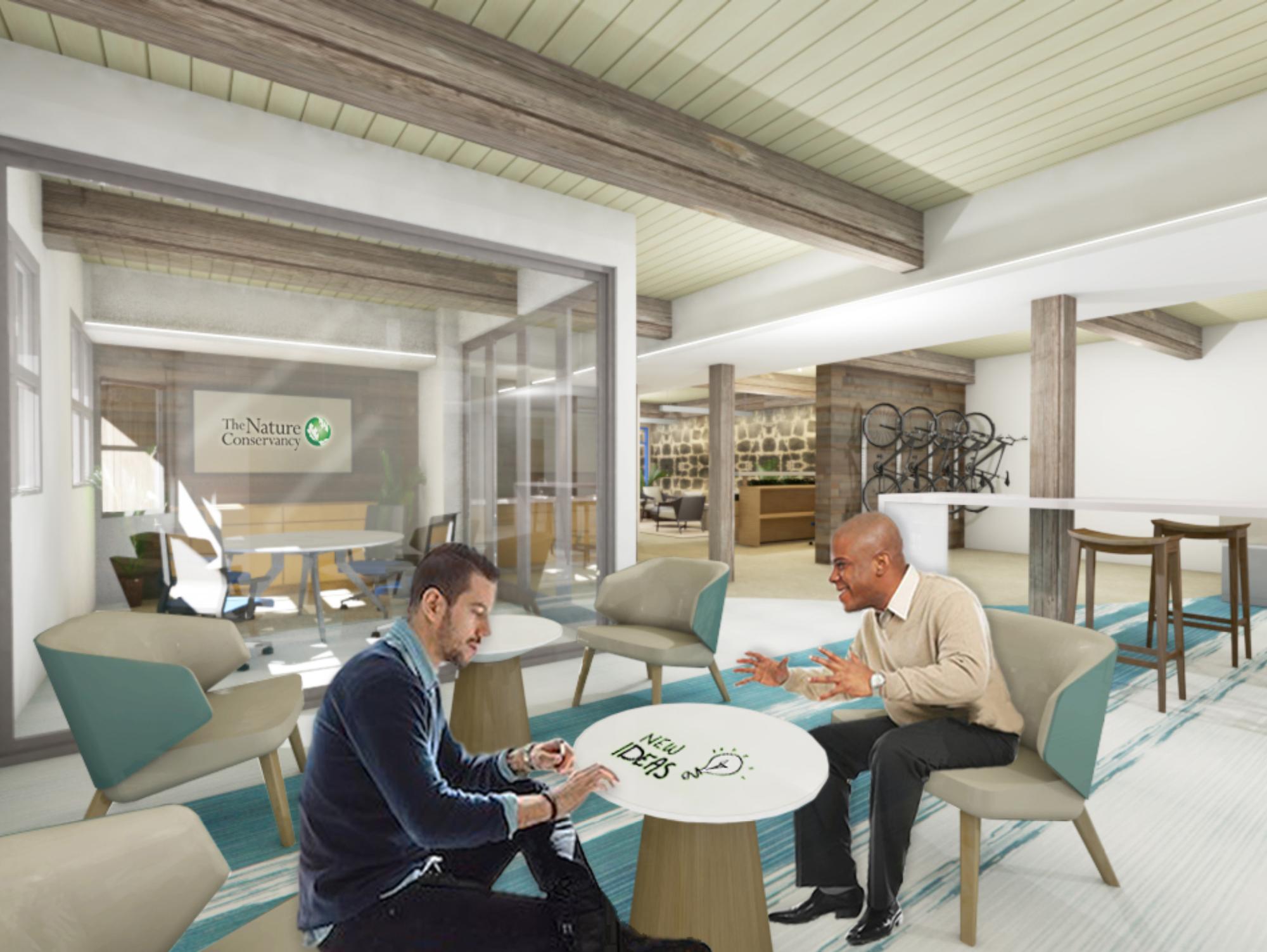 Rendering of common workspace area
