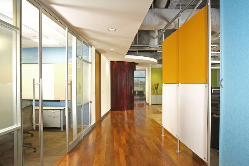 Hallway with offices.
