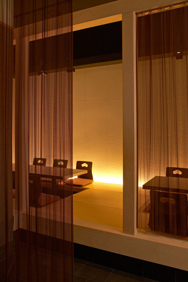 Group seating areas.