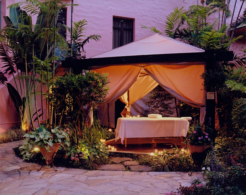 Massage table at Abhasa Spa at the Royal Hawaiian Hotel
