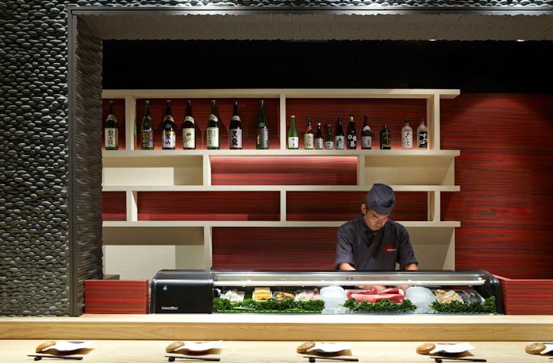 Bar with intimate seating with chef.