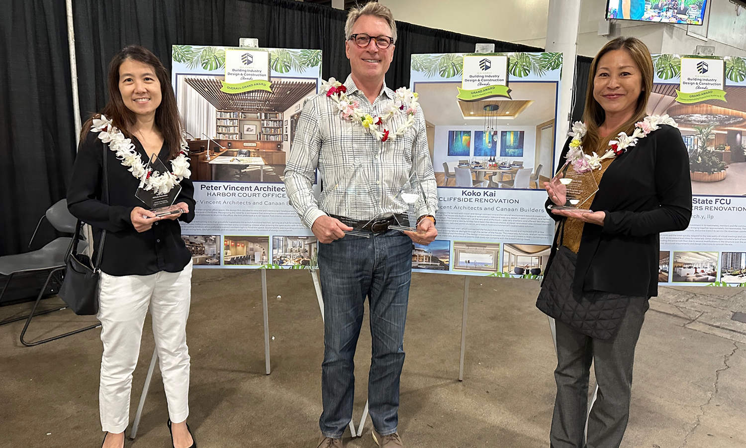 Sherri Smith, Peter Vincent, and Mitz Toguchi