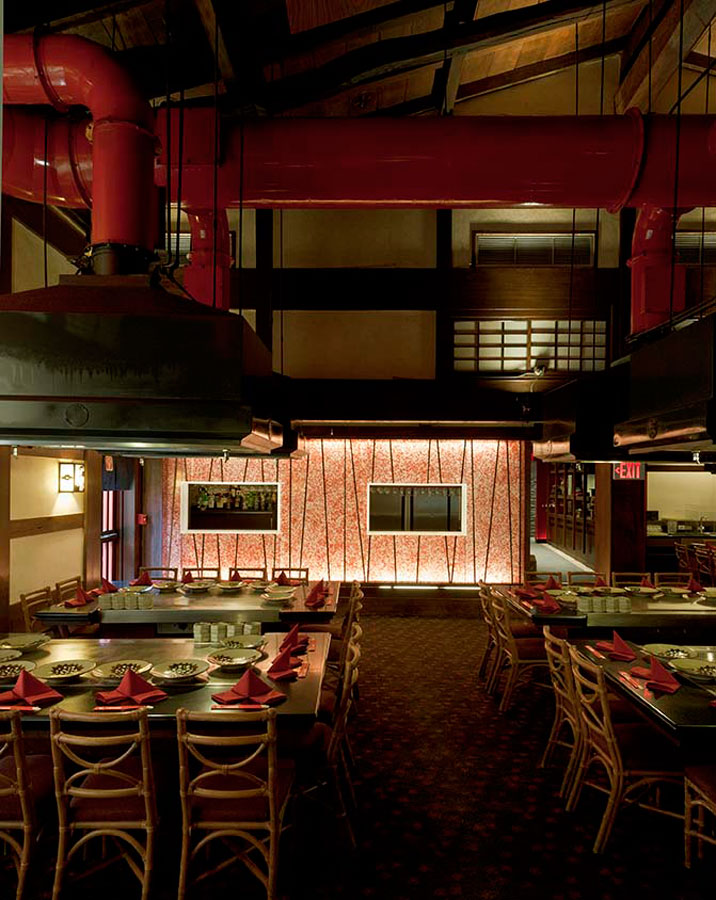 Dining tables at Benihana of Tokyo at Hilton Hawaiian Village