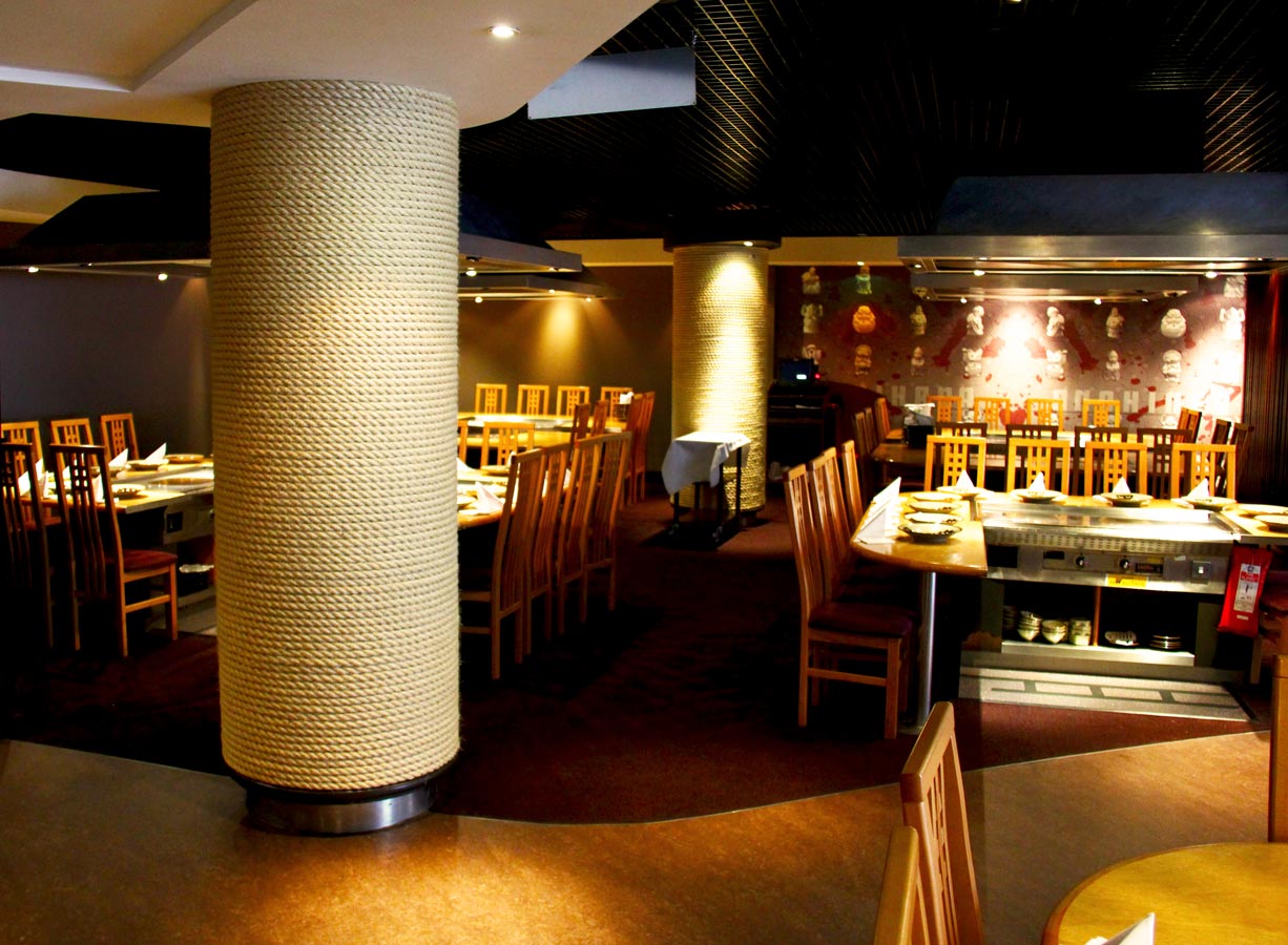 Dining room at Benihana Restaurant at Piccadilly, London