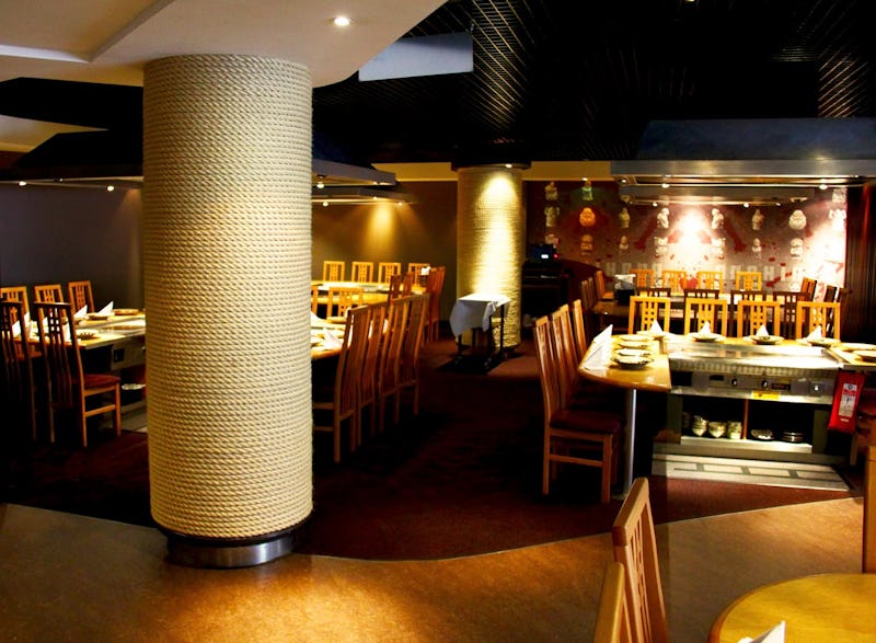 Dining room at Benihana Restaurant at Piccadilly, London