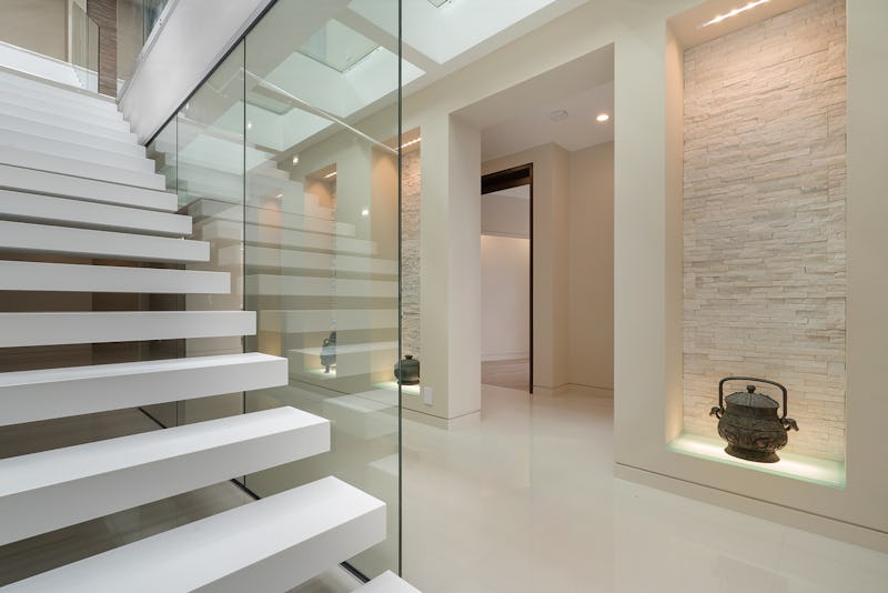 Staircase and indoor decor.