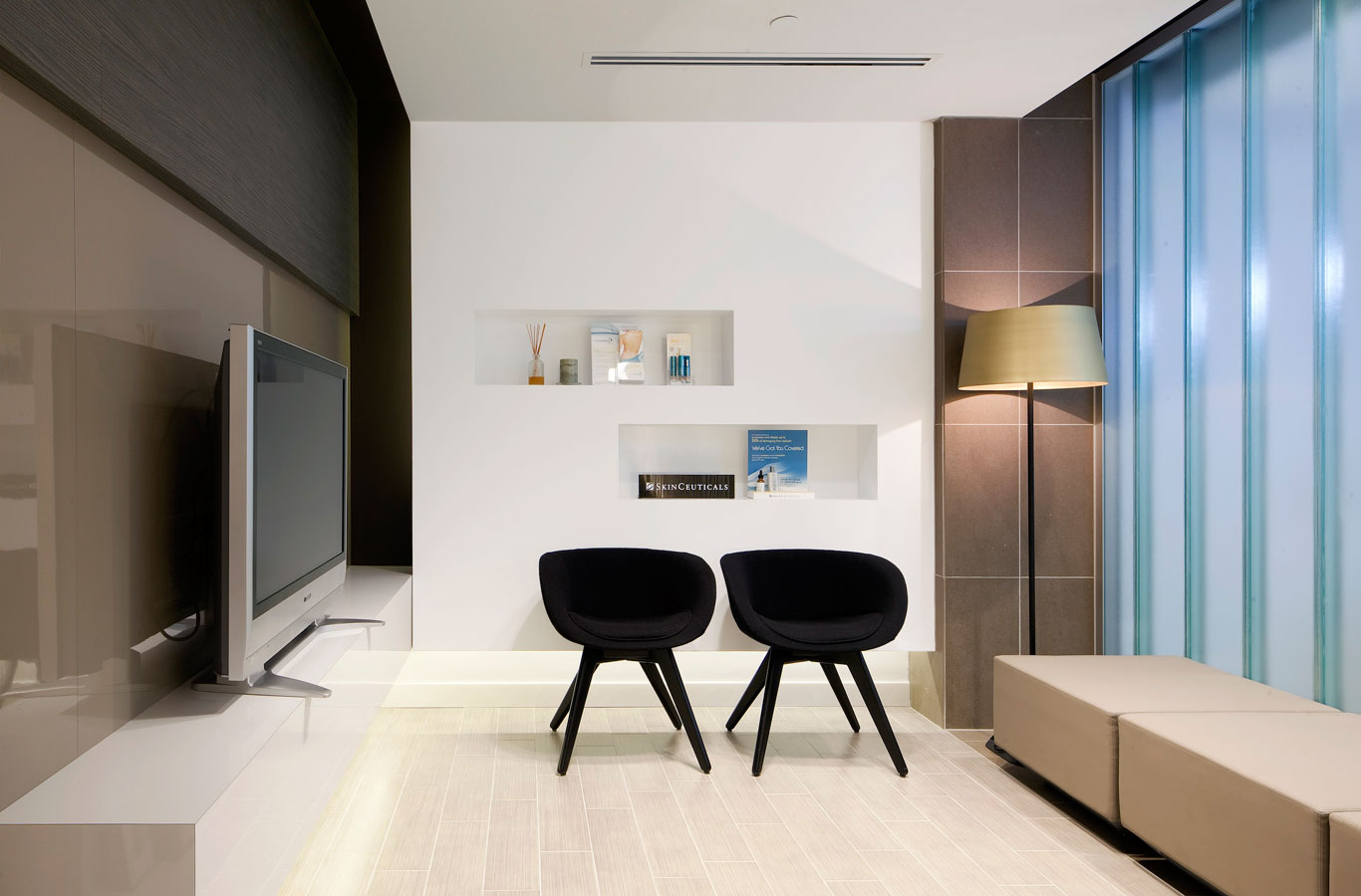 Additional seating and amenities.