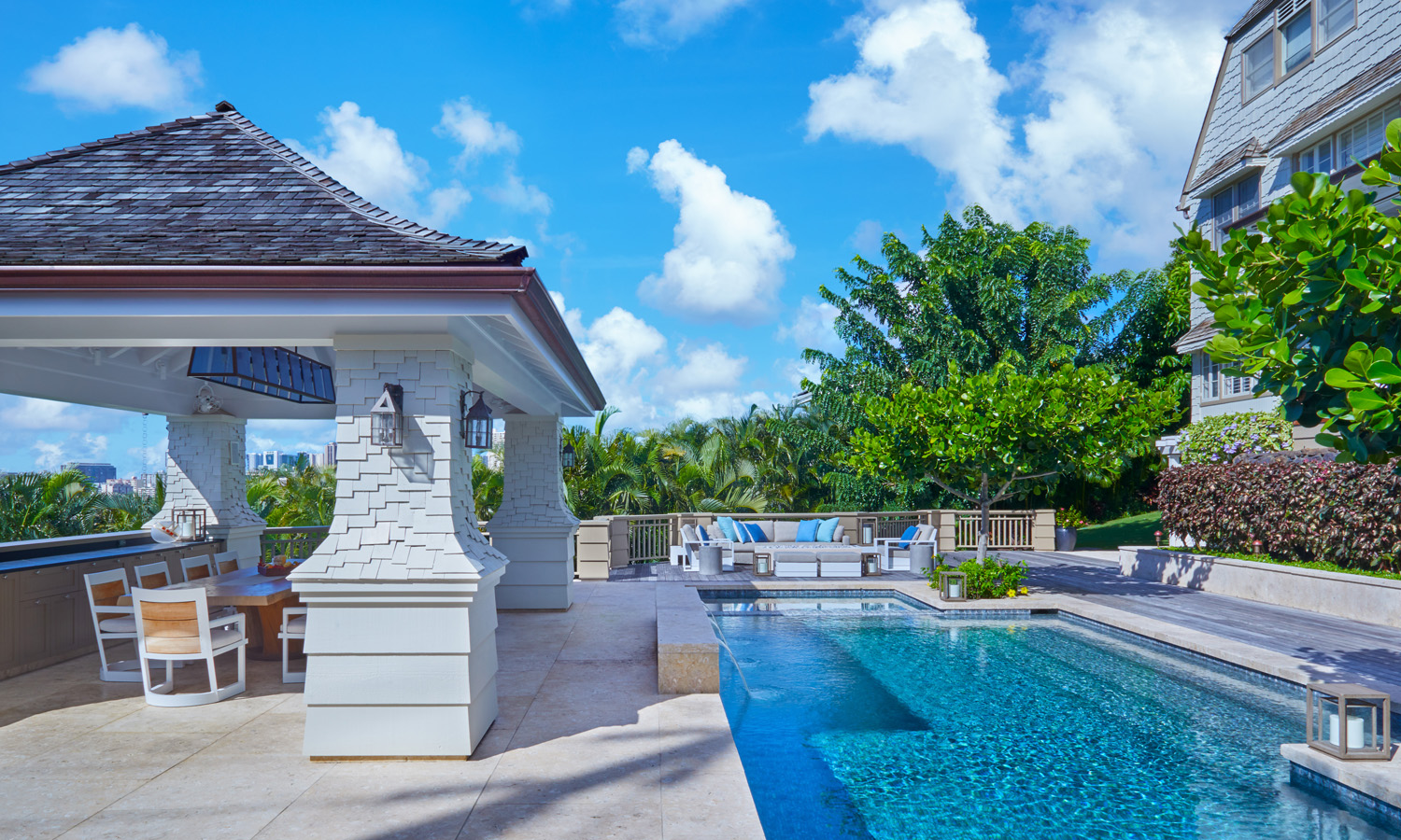 Pool area during the day.