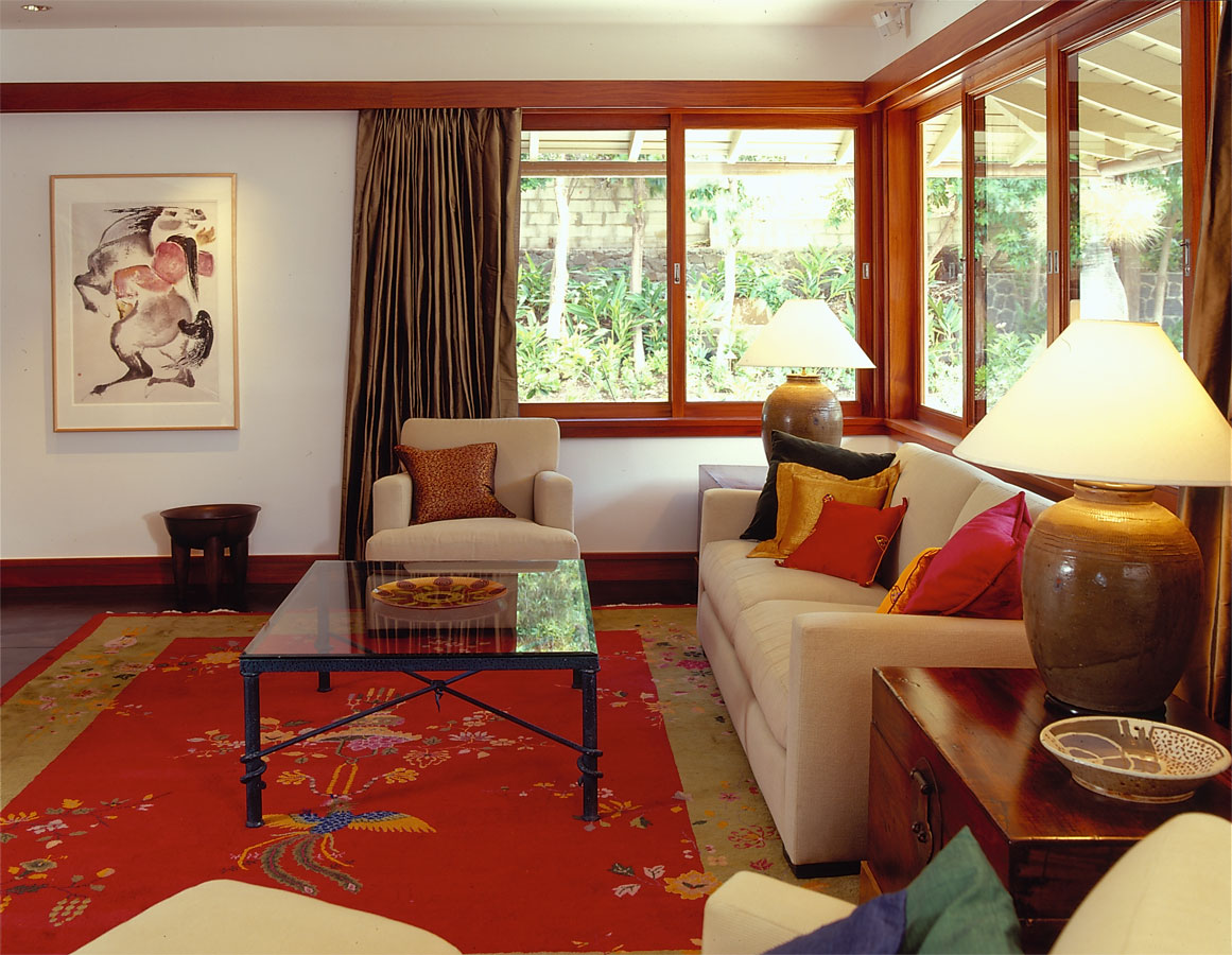 Living room with sofa and coffee table