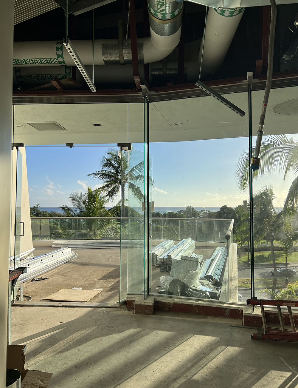 View from the space of ocean