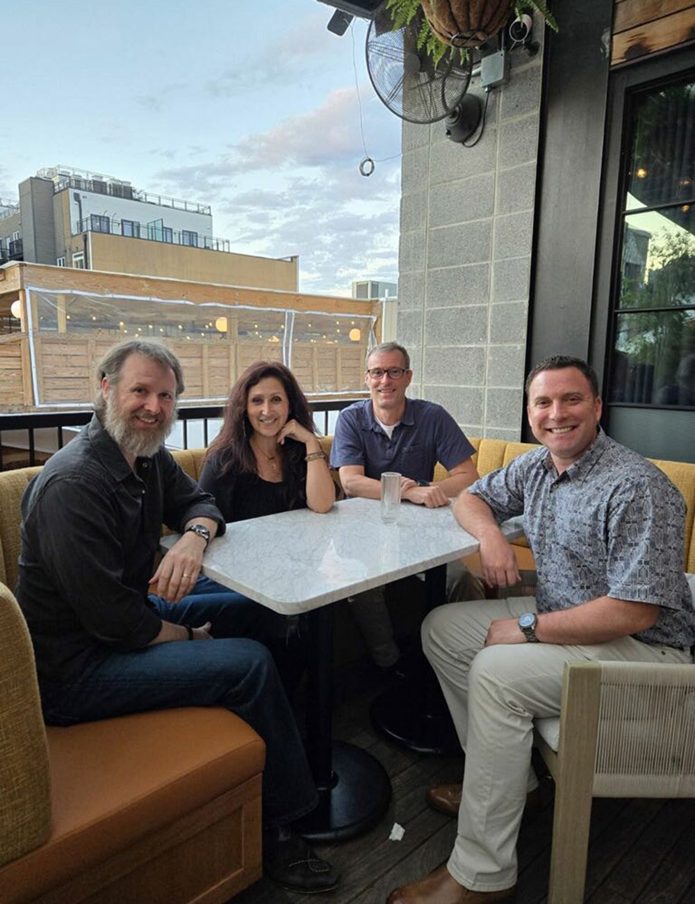 friends around a table