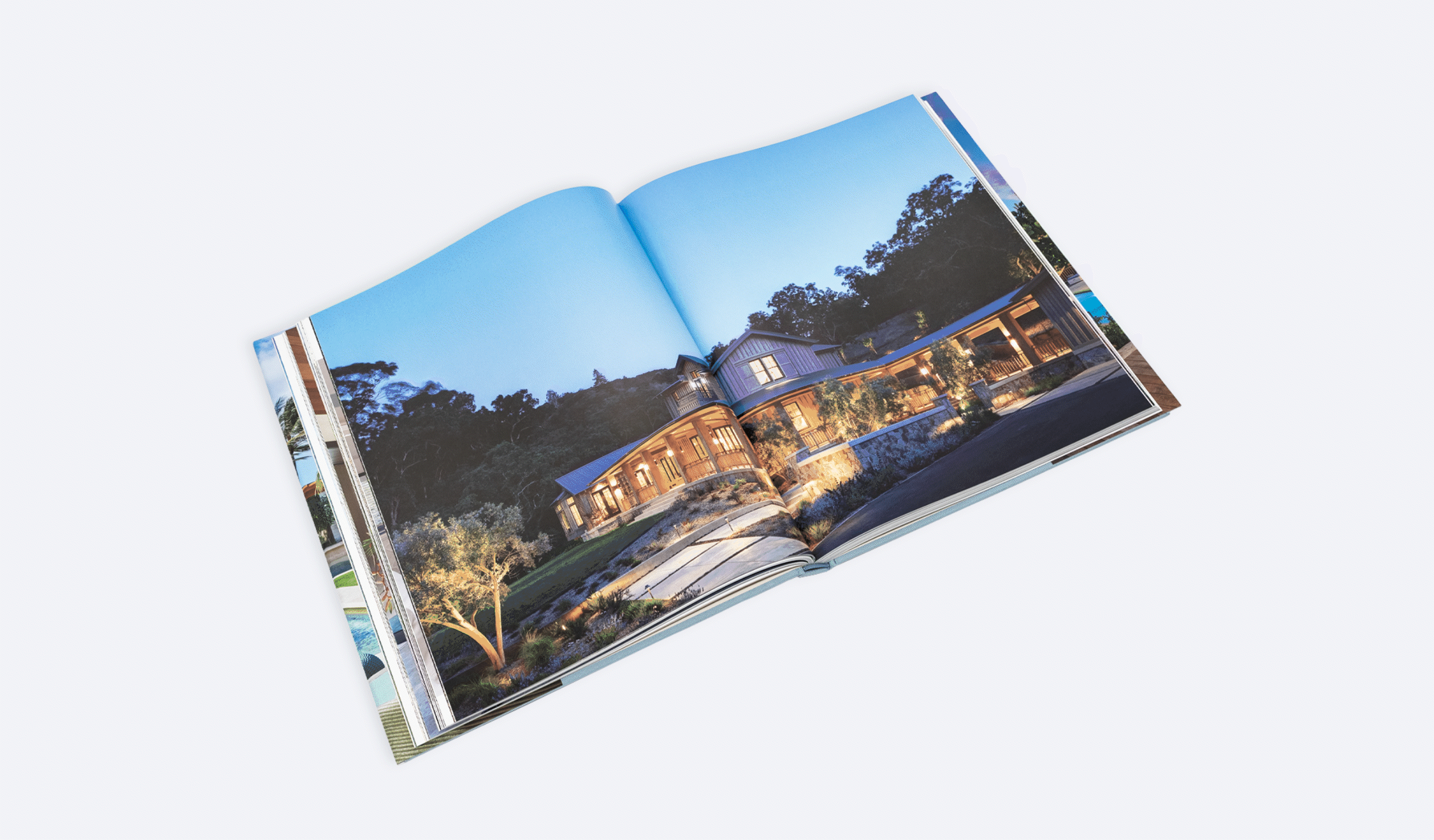 Flipping pages image of the book