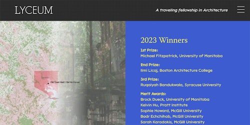 Lyceum Fellowship Awards 2023 Architecture Travel Grants Peter