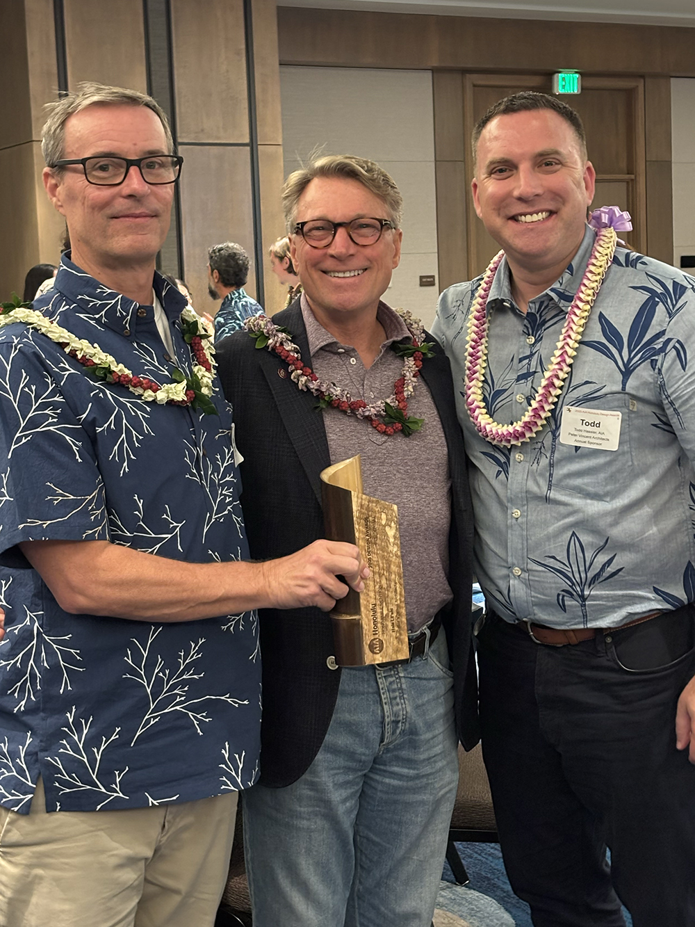 Brad, Peter, and Todd with AIA Award