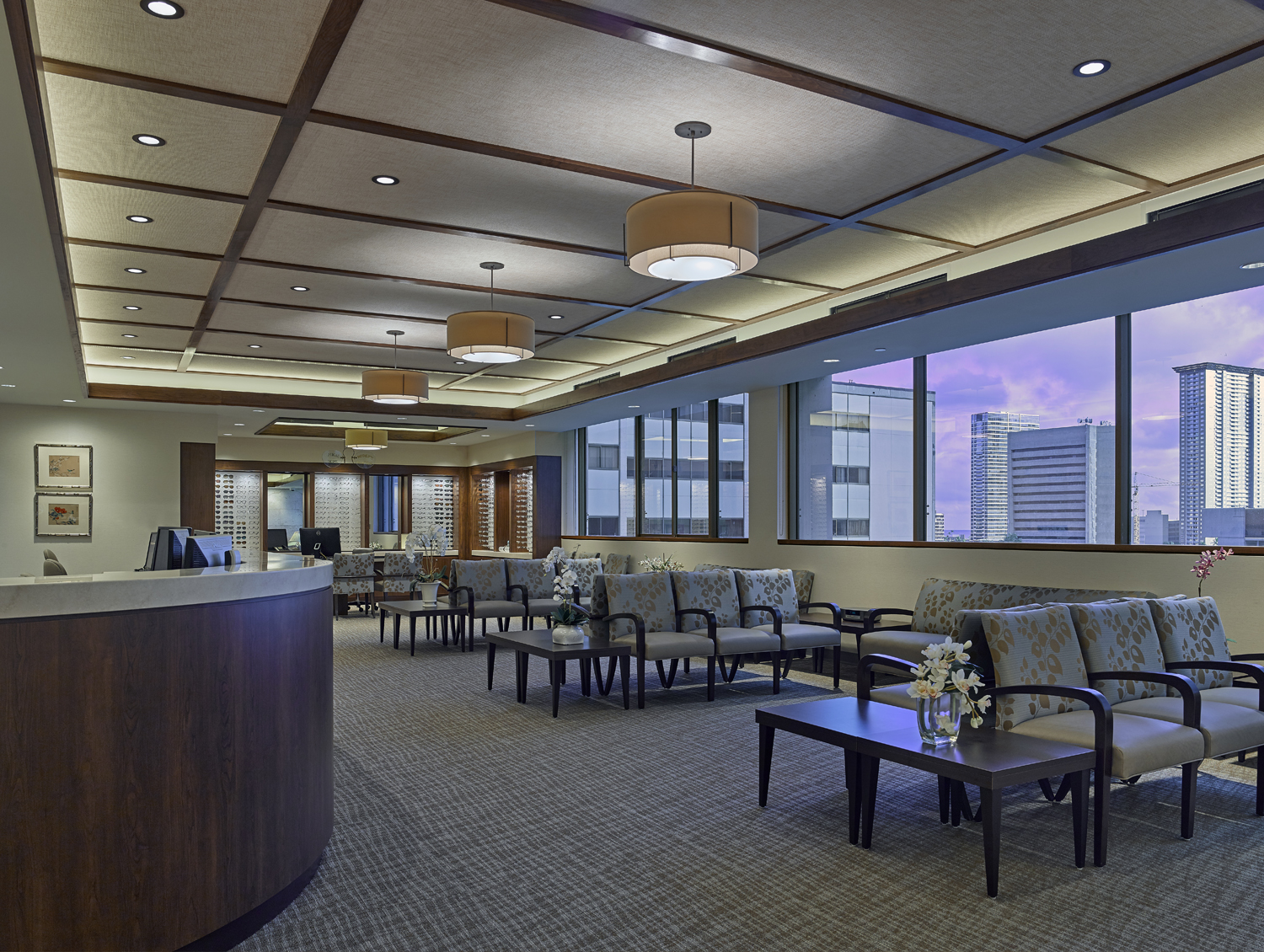 Waiting area at Hawaii Eye Institute & Hawaii Allergy Institute