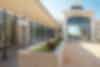 Walkways and high glass door entrances.