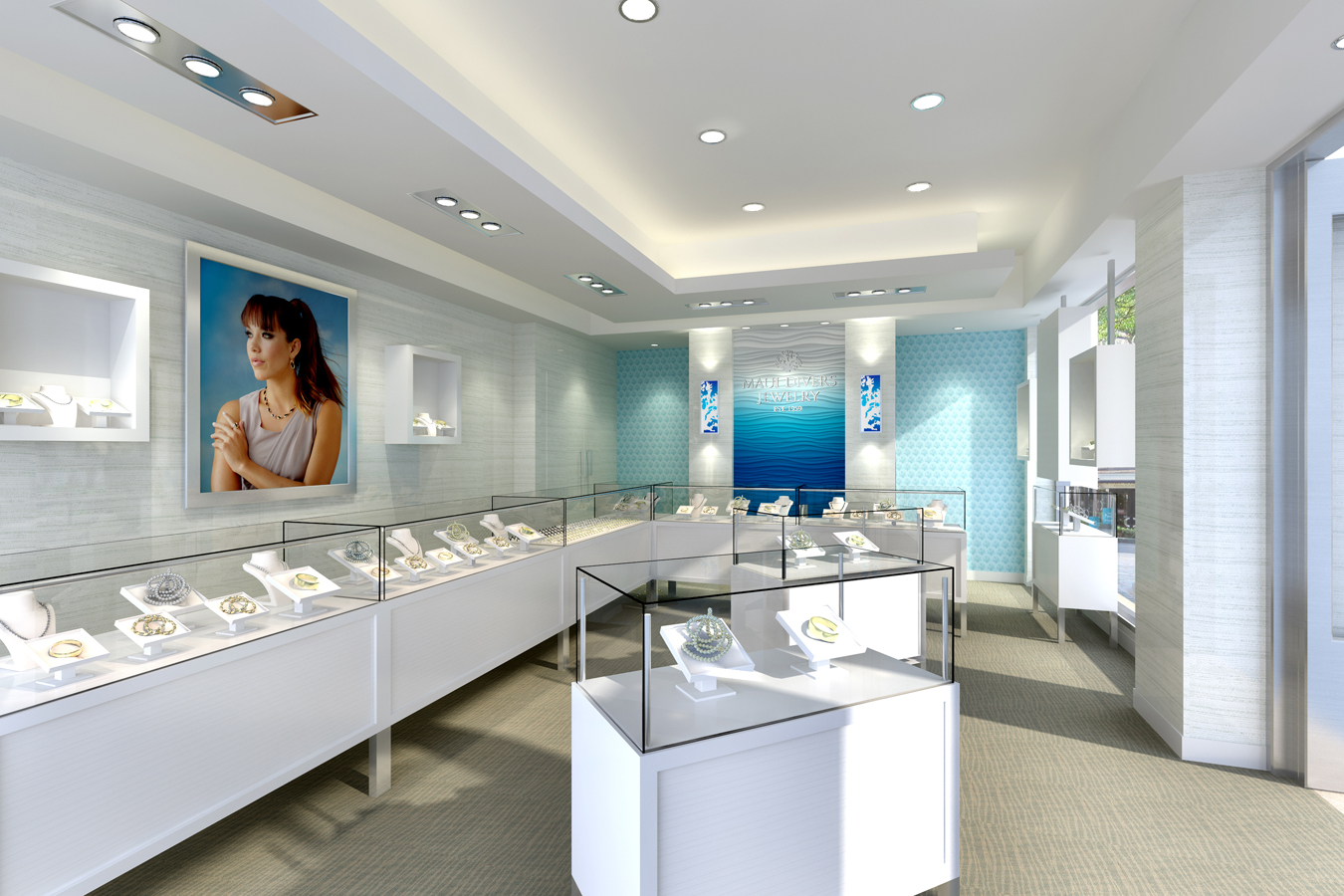 Display area in store.