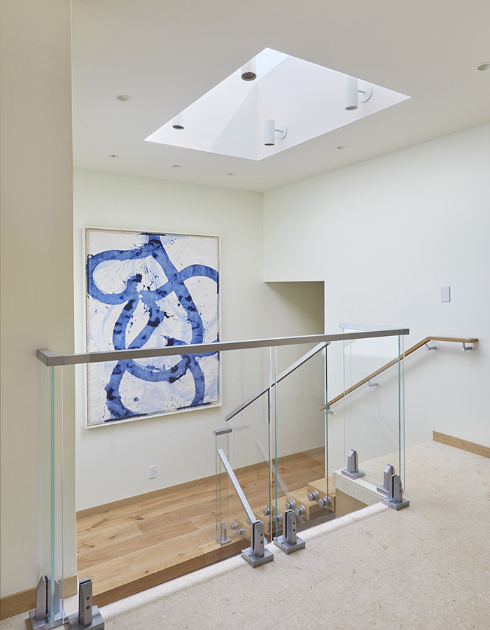 Skylight over stairs