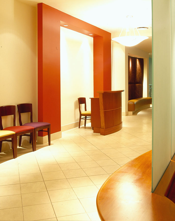 Reception desk at Assaggio Ristorante