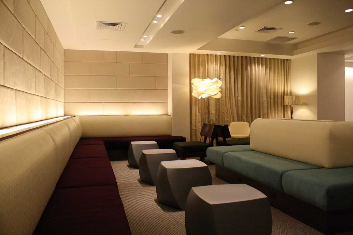 Interior seating area.