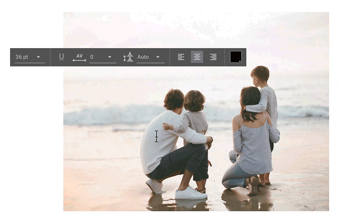 SmartAlbums 2019 features improved type tool controls to design beautiful photo albums