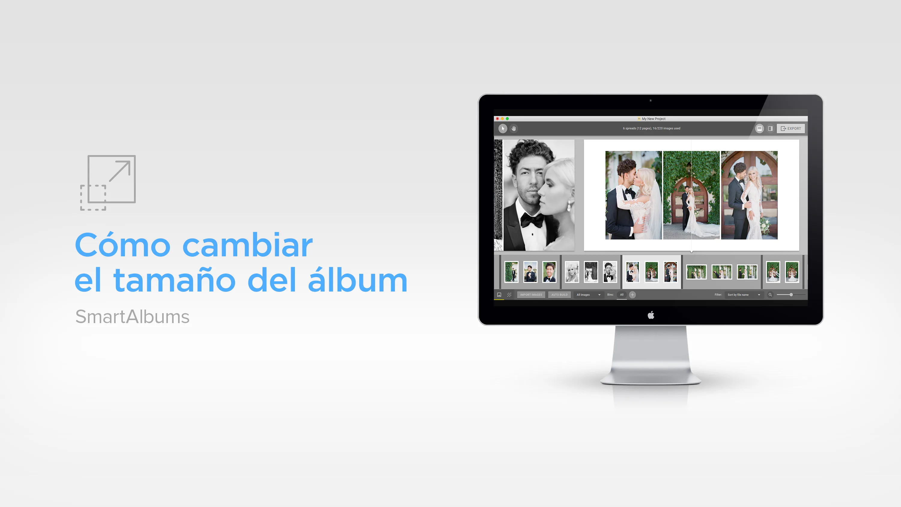Cómo cambiar el tamaño del álbum