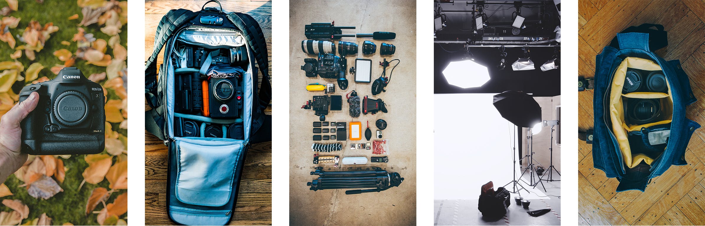 Share photos of your photography gear on Instagram Stories to grow your photography business