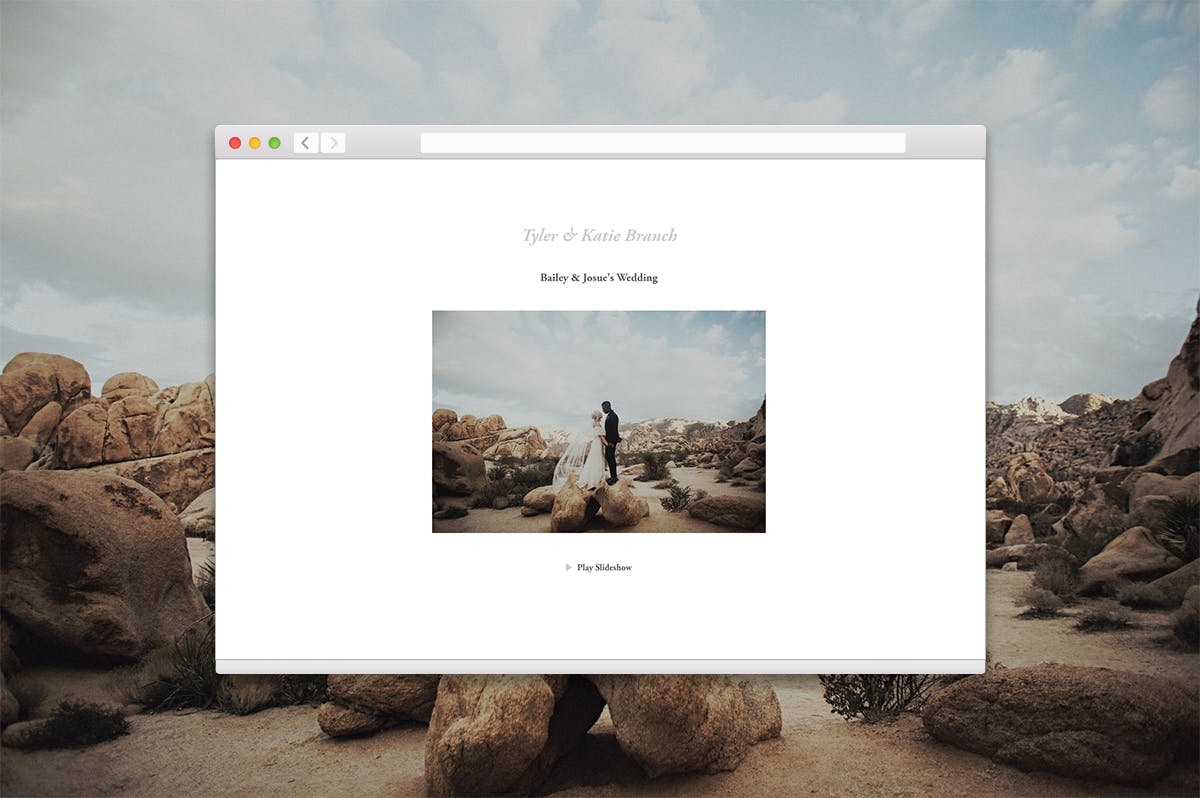 Wedding photographer Tyler Branch on creating beautiful slideshows