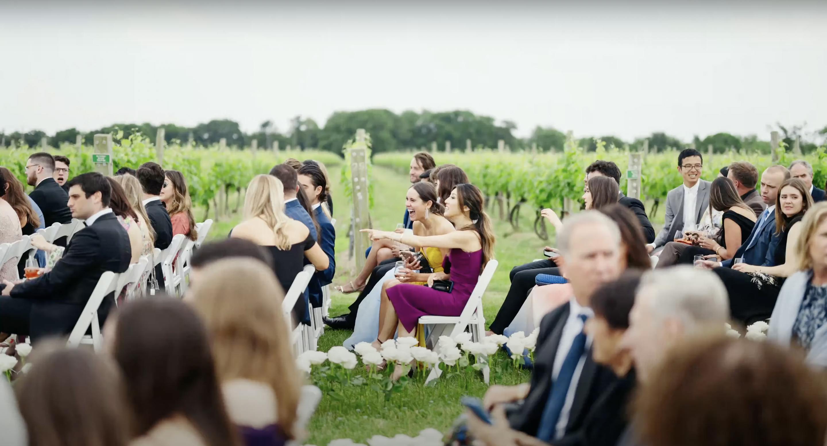 Adonye Jaja photograph of wedding guests seated and waiting for ceremony