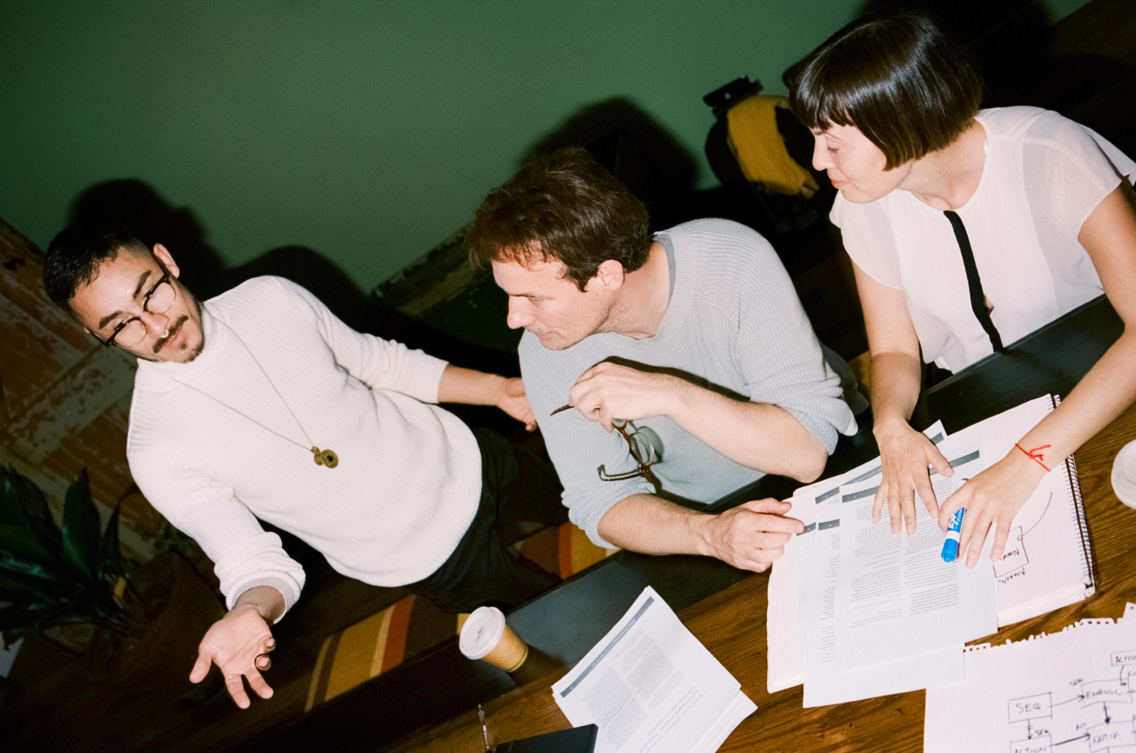 people at a table