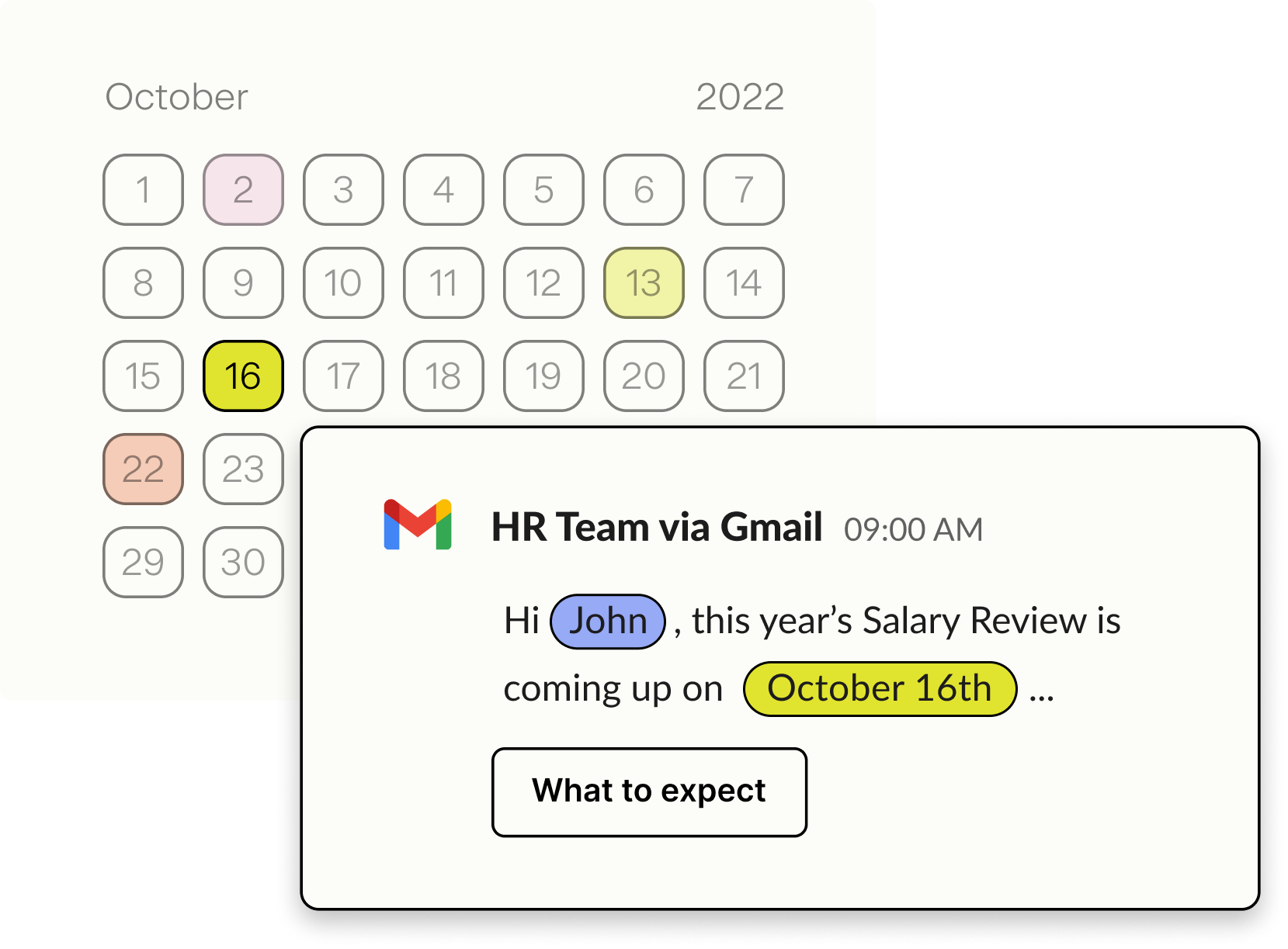 Pyn HR calendar