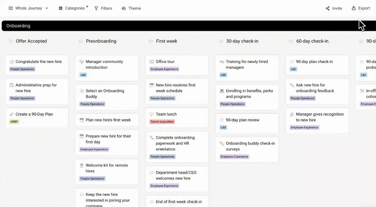 Export Employee Journey Map as Image