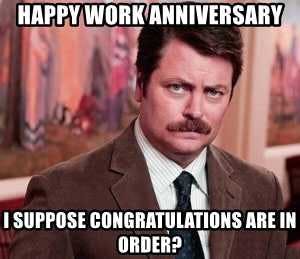 12 Work anniversary memes - show employees you care (and you're funny!)