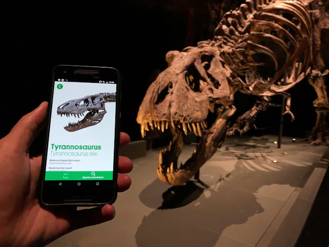 Museumapp in Naturalis Biodiversity Center Leiden