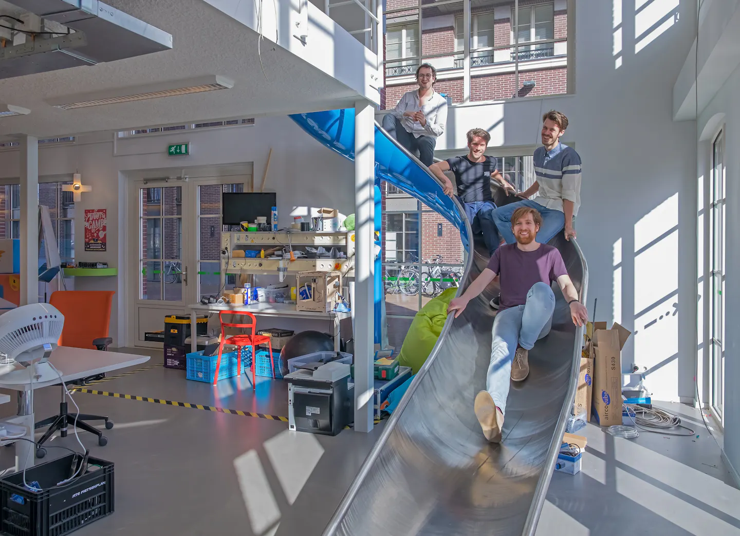 Onze connected glijbaan in Amsterdam