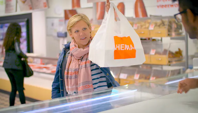 Klant bij de HEMA