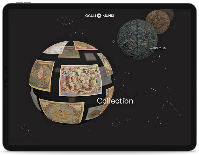 iPad Pro with website Oculi Mundi