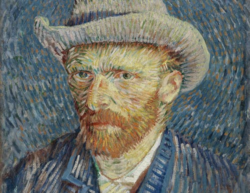 Vincent van Gogh, Zelfportret met grijze vilthoed