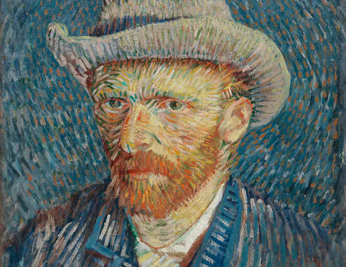 Vincent van Gogh, Zelfportret met grijze vilthoed