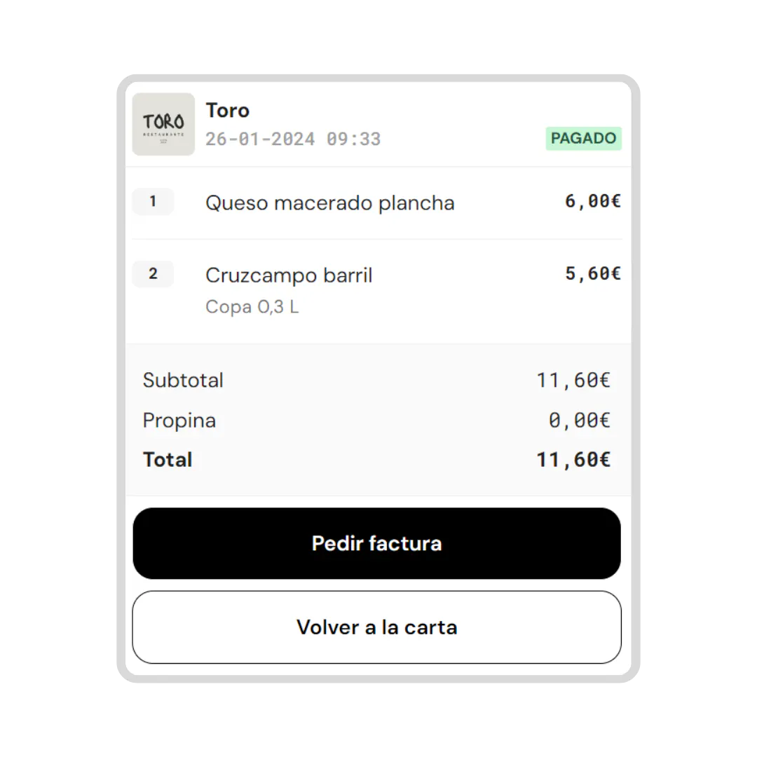 Facturas automáticas para hostelería, optimiza tu servicio con Qamarero Facturas automáticas para hostelería, optimiza tu servicio con Qamarero