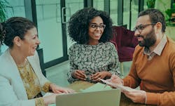 Three coworkers sharing a plan