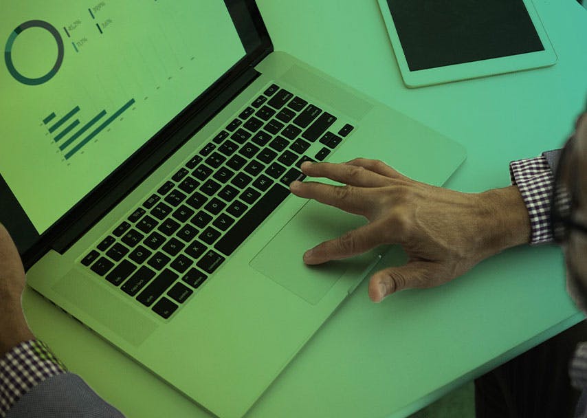 Man working on his computer