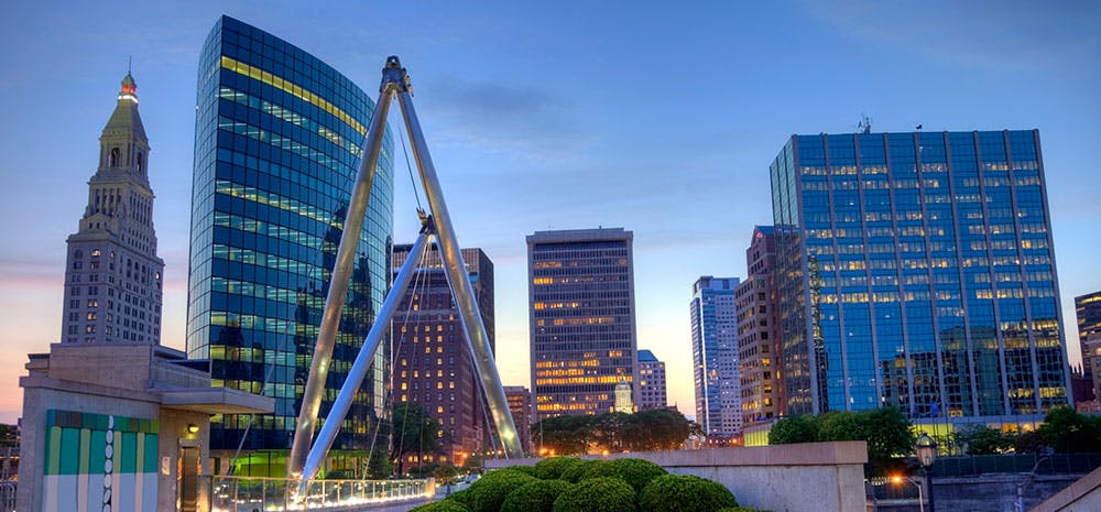 State of connecticut cityscape
