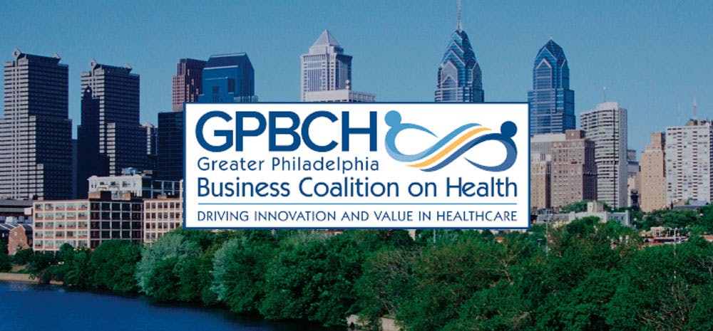 Greater Philadelphia Business Coalition on Health logo with cityscape