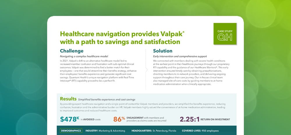 Case study graphic for ValPak case study