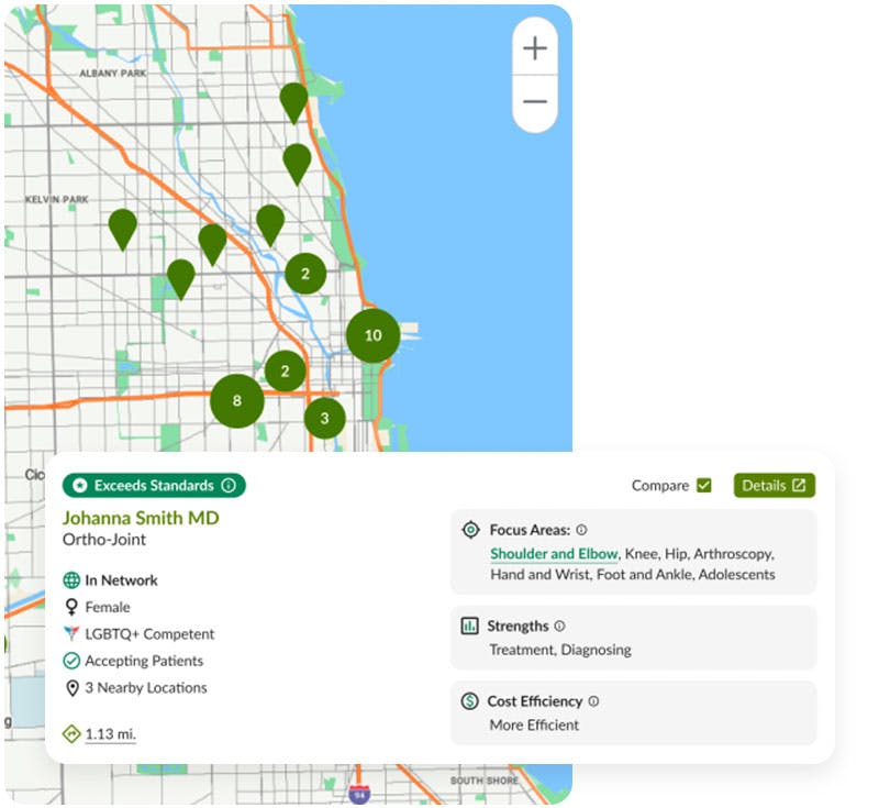 Care Finder UI from Embold