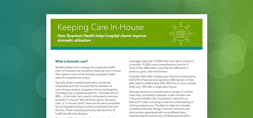 Keeping Care In-House