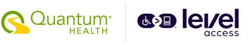 Quantum Health & Level Access logos