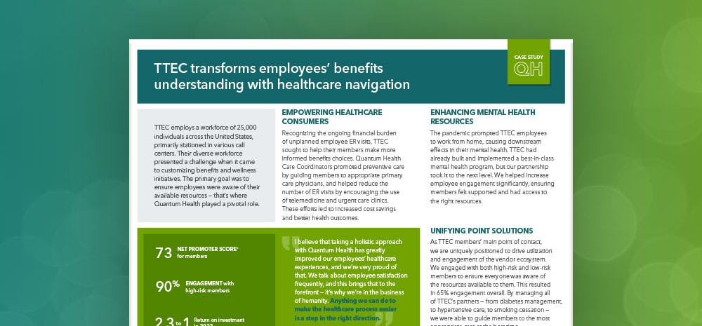 TTEC transforms employees’ benefits understanding with healthcare navigation