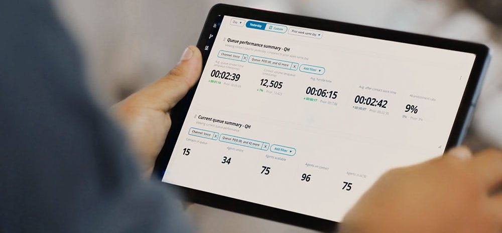 Tablet with data